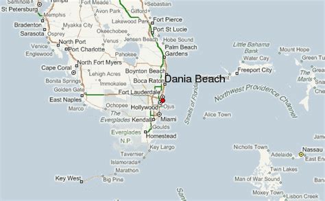 dania beach florida map